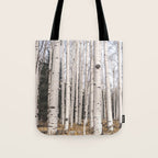 Tall Birch Forest Tote Bag Gallery Image 1