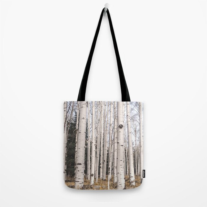 Tall Birch Forest Tote Bag Gallery Image 2