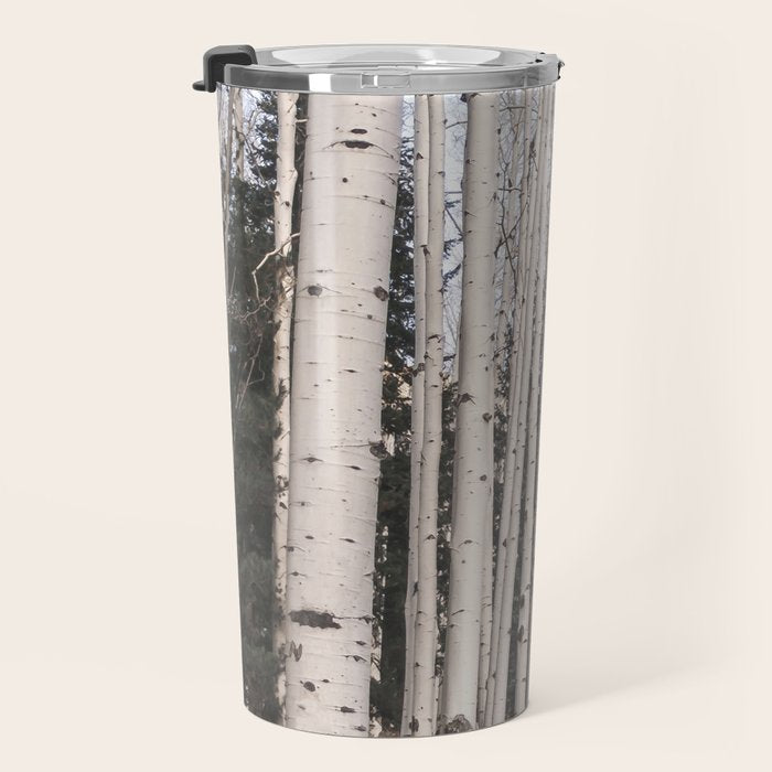 Tall Birch Forest Travel Mug Gallery Image 3