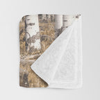 Tall Birch Forest Throw Blanket Gallery Image 3