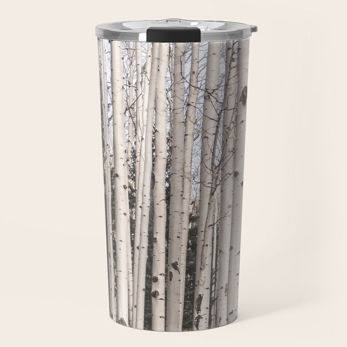 Tall Birch Forest Travel Mug Gallery Image 1