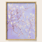 Vincent Van Gogh Almond Blossoms  Lavender Serving Tray Gallery Image 1