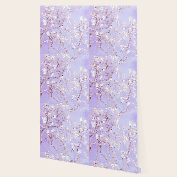 Vincent Van Gogh Almond Blossoms  Lavender Wallpaper Gallery Image 2