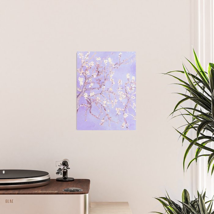 Vincent Van Gogh Almond Blossoms  Lavender Poster Gallery Image 2