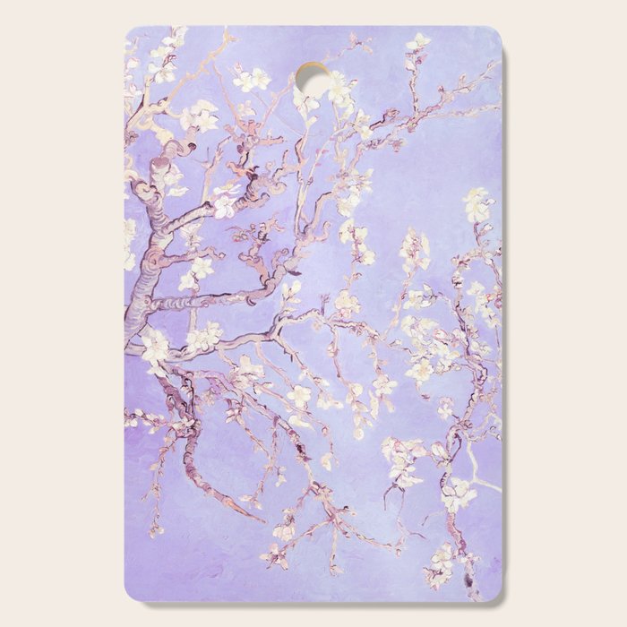 Vincent Van Gogh Almond Blossoms  Lavender Cutting Board Gallery Image 1