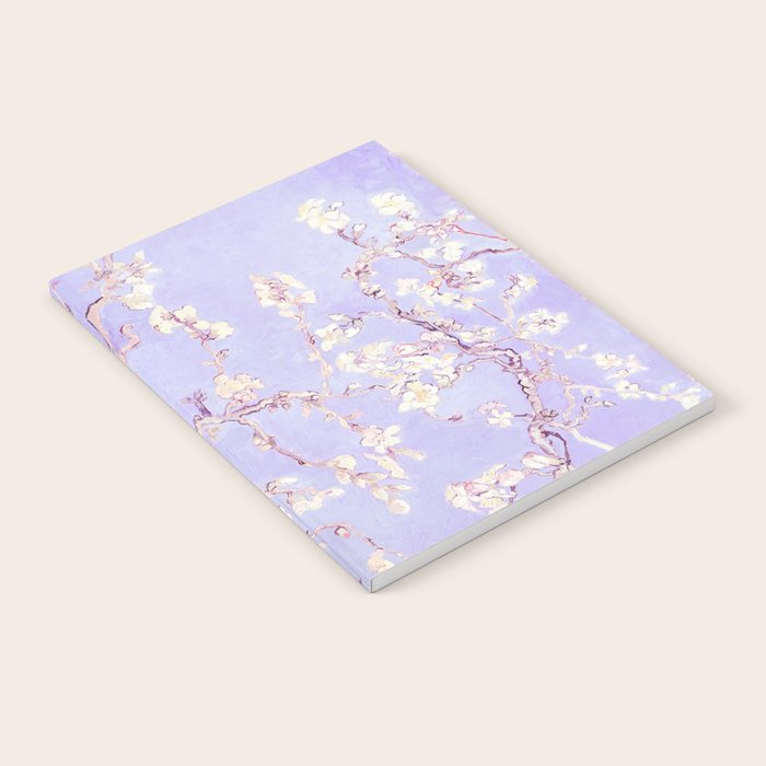 Vincent Van Gogh Almond Blossoms  Lavender Notebook Gallery Image 2