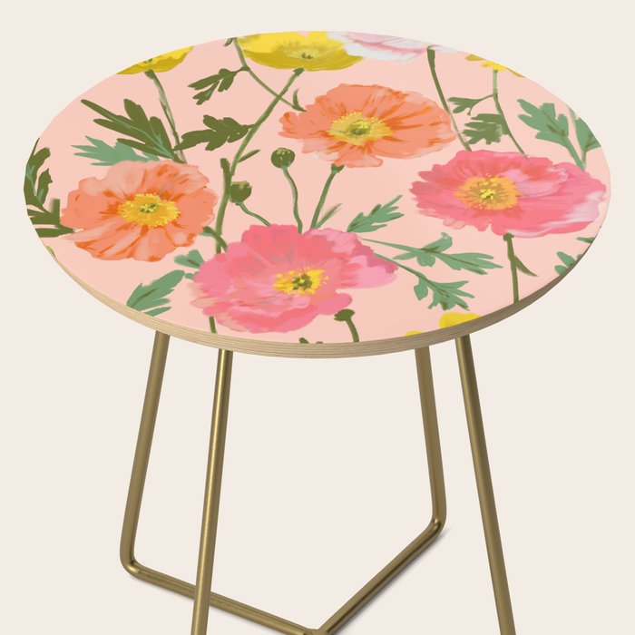 Large Poppy Coral Side Table Gallery Image 2