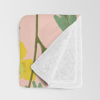 Large Poppy Coral Throw Blanket Gallery Image 3