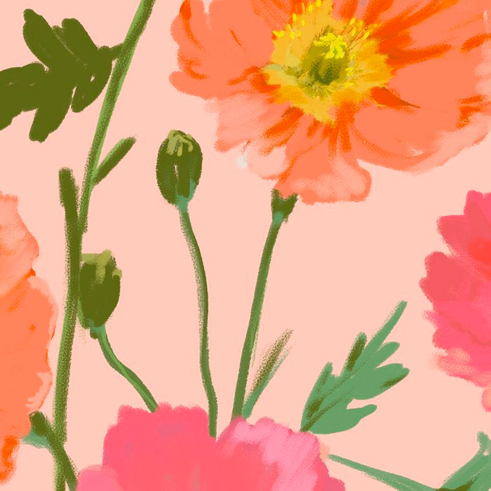 Large Poppy Coral Coffee Mug Gallery Image 2