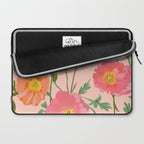 Large Poppy Coral Laptop Sleeve Gallery Image 2