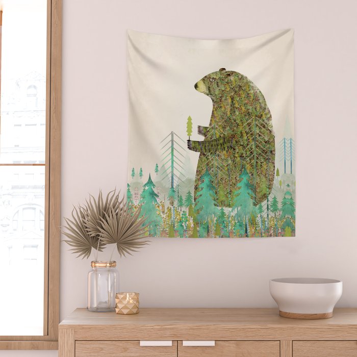 the forest keeper Wall Tapestry Gallery Image 2