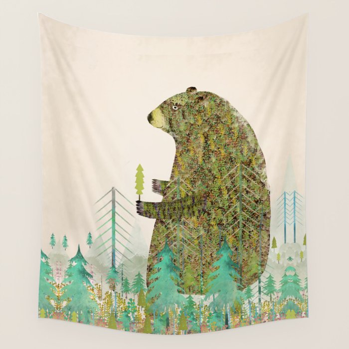 the forest keeper Wall Tapestry Gallery Image 4
