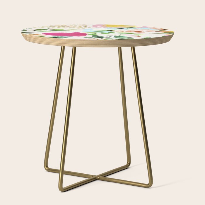 Floral Blush #society6 #decor #buyart Side Table Gallery Image 1