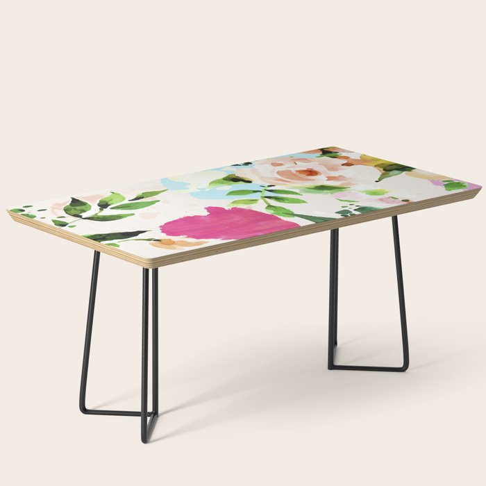 Floral Blush #society6 #decor #buyart Coffee Table Gallery Image 1