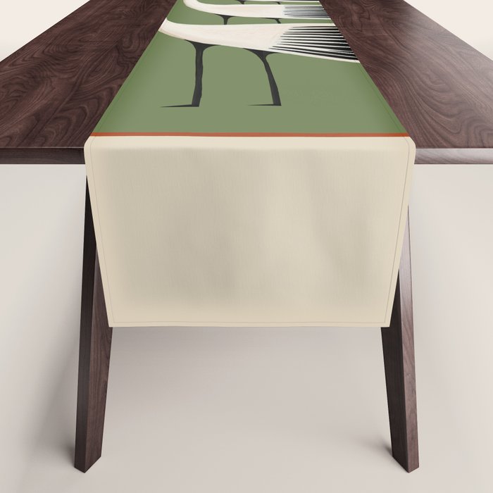 Striped Bird Trio Table Runner Gallery Image 1