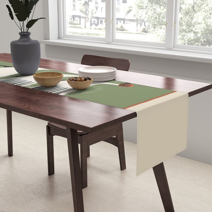 Striped Bird Trio Table Runner Gallery Image 2