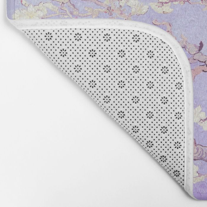 Vincent Van Gogh Almond Blossoms  Lavender Bath Mat Gallery Image 2