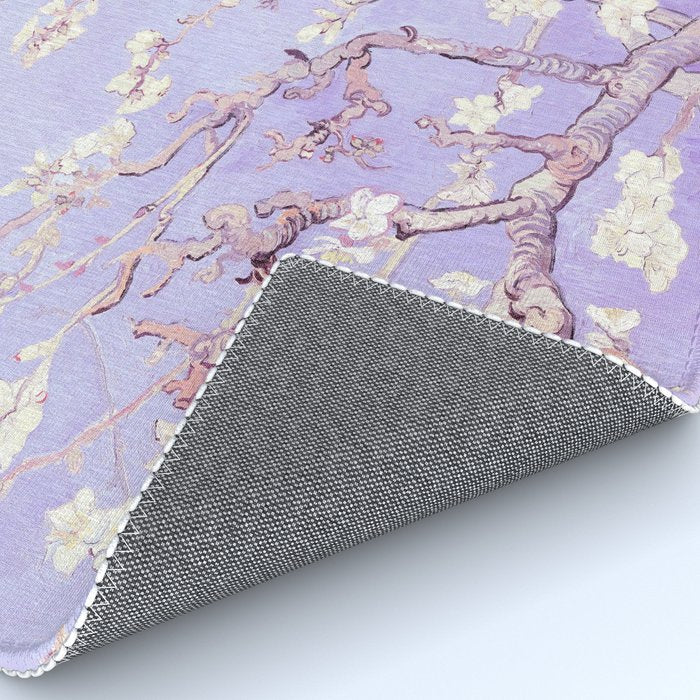 Vincent Van Gogh Almond Blossoms  Lavender Rug Gallery Image 4