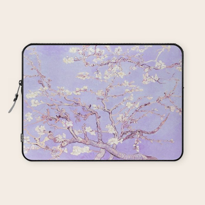 Vincent Van Gogh Almond Blossoms  Lavender Laptop Sleeve Gallery Image 1