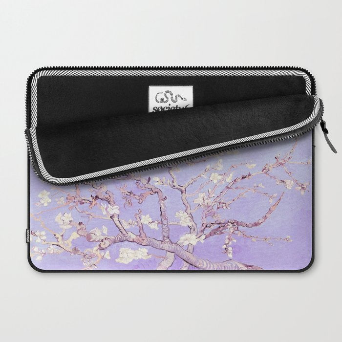 Vincent Van Gogh Almond Blossoms  Lavender Laptop Sleeve Gallery Image 2