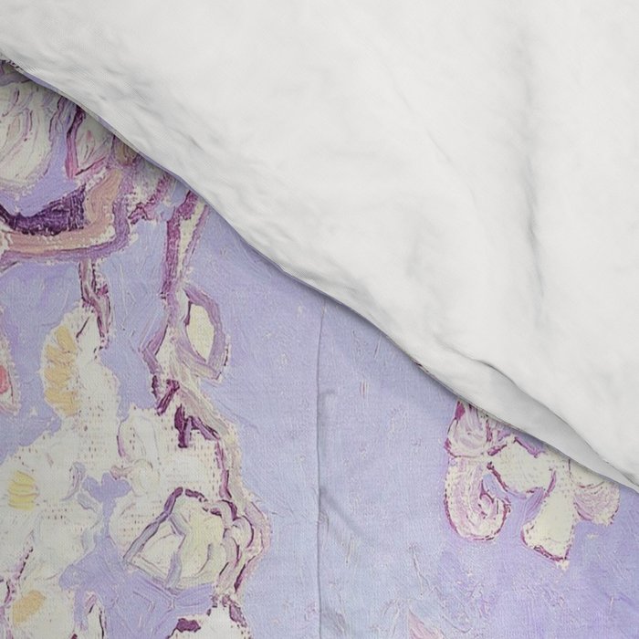 Vincent Van Gogh Almond Blossoms  Lavender Comforter Gallery Image 4