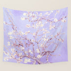 Vincent Van Gogh Almond Blossoms  Lavender Wall Tapestry Gallery Image 4