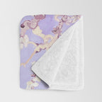 Vincent Van Gogh Almond Blossoms  Lavender Throw Blanket Gallery Image 3