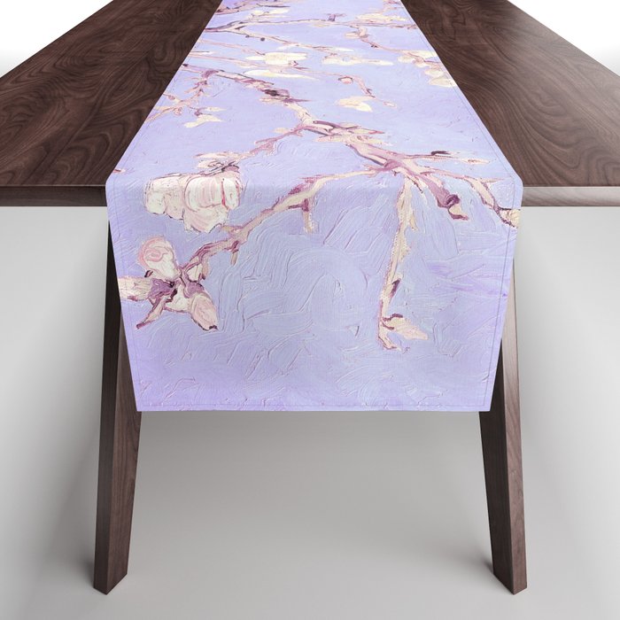 Vincent Van Gogh Almond Blossoms  Lavender Table Runner Gallery Image 1