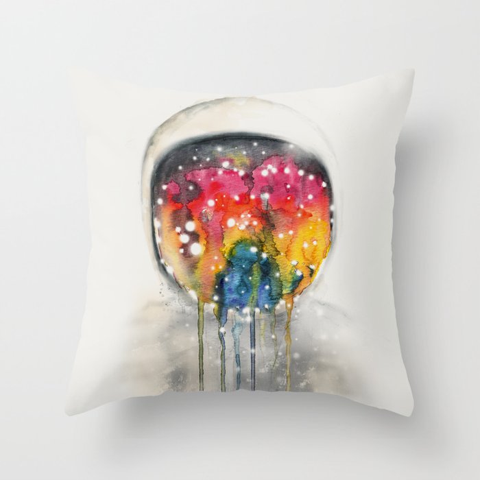 Somewhere in Space, I'm Dreaming Throw Pillow Gallery Image 1