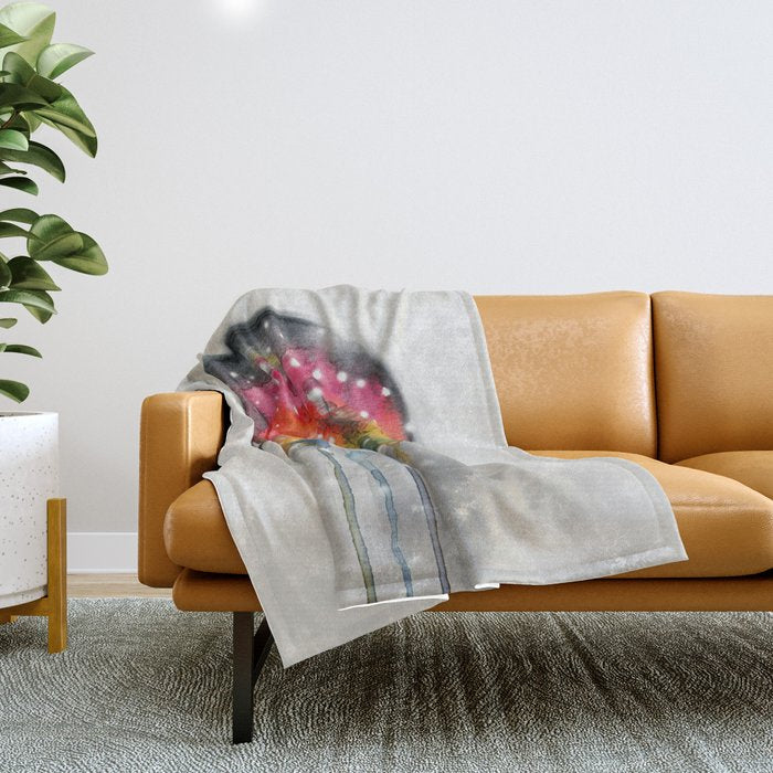 Somewhere in Space, I'm Dreaming Throw Blanket Gallery Image 1