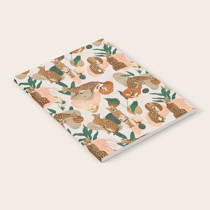 Serval cat abstract nature Notebook Gallery Image 1