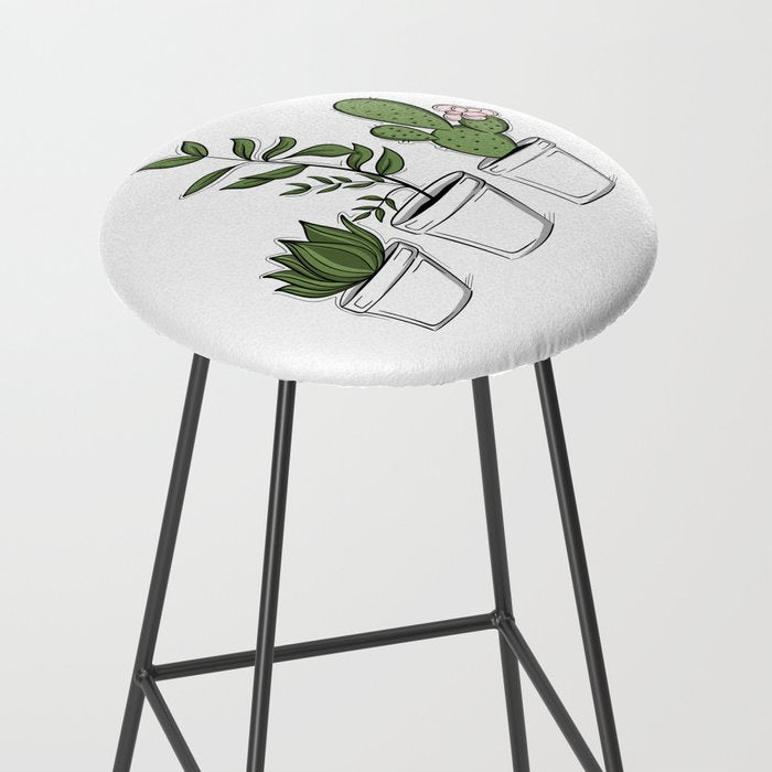 Three Little Succulents Stool Gallery Image 2