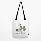 Three Little Succulents Tote Bag Gallery Image 2