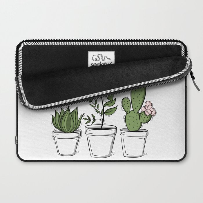 Three Little Succulents Laptop Sleeve Gallery Image 2