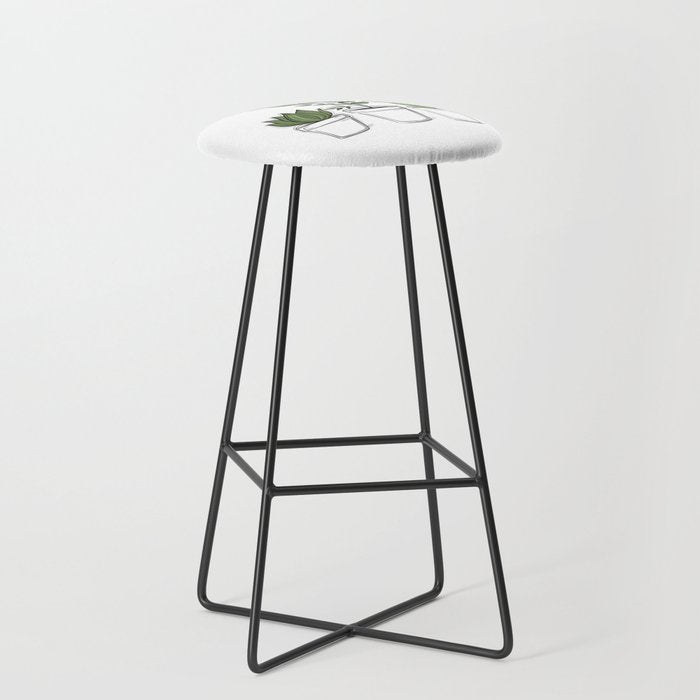 Three Little Succulents Stool Gallery Image 1