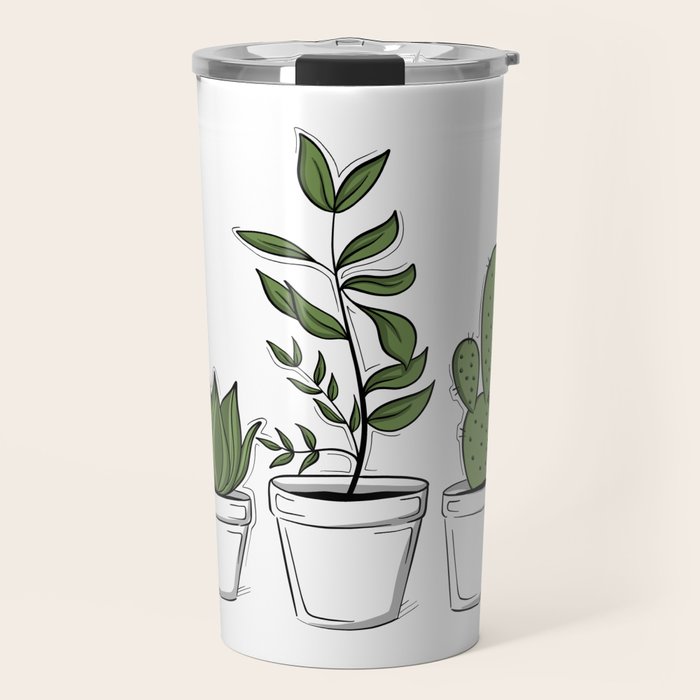 Three Little Succulents Travel Mug Gallery Image 1