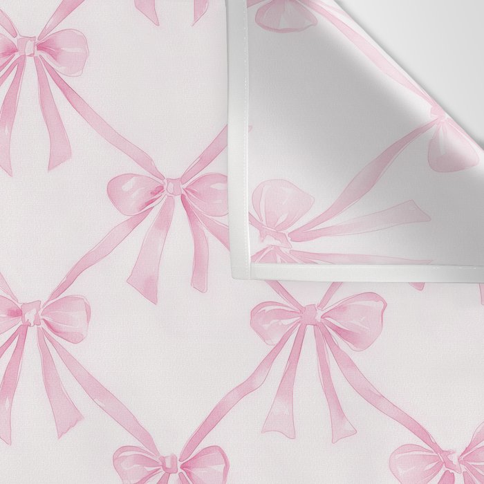Pastel Pink Bows Coquette Aesthetic Vintage Romantic Feminine Preppy Bedroom Wall Tapestry Gallery Image 3