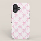 Pastel Pink Bows Coquette Aesthetic Vintage Romantic Feminine Preppy Bedroom iPhone Case Gallery Image 1