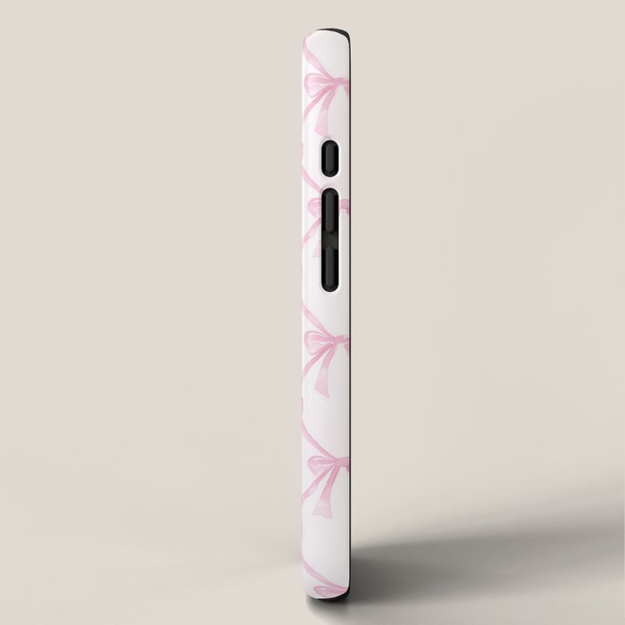 Pastel Pink Bows Coquette Aesthetic Vintage Romantic Feminine Preppy Bedroom iPhone Case Gallery Image 2