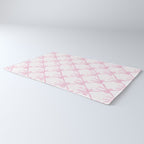 Pastel Pink Bows Coquette Aesthetic Vintage Romantic Feminine Preppy Bedroom Rug Gallery Image 3
