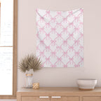 Pastel Pink Bows Coquette Aesthetic Vintage Romantic Feminine Preppy Bedroom Wall Tapestry Gallery Image 2