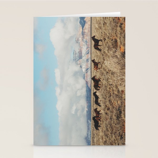 Running Reservation Horses Stationery Card Gallery Image 2
