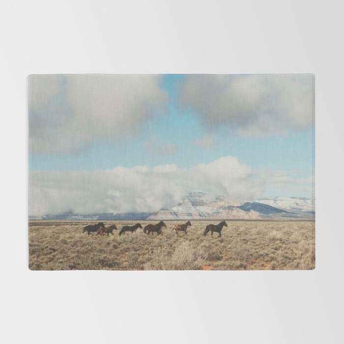 Running Reservation Horses Rug Gallery Image 2