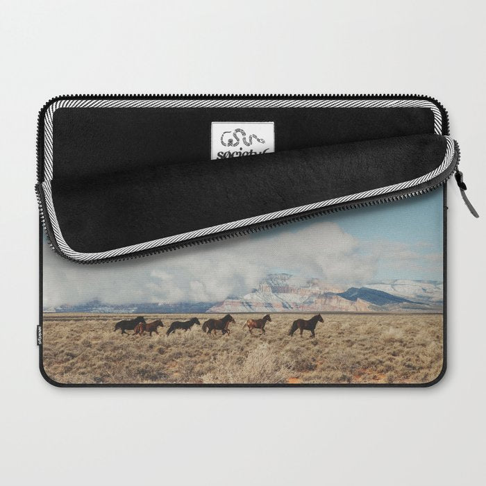 Running Reservation Horses Laptop Sleeve Gallery Image 2