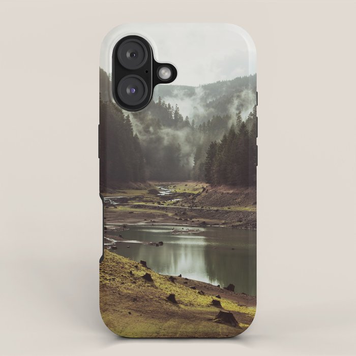 Foggy Forest Creek iPhone Case Gallery Image 1