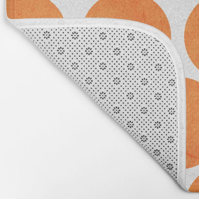 orange polka dots Bath Mat Gallery Image 2