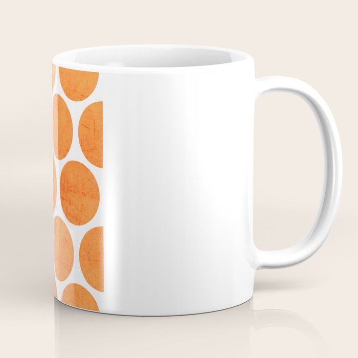 orange polka dots Coffee Mug Gallery Image 1