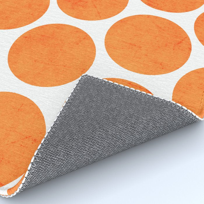 orange polka dots Rug Gallery Image 4