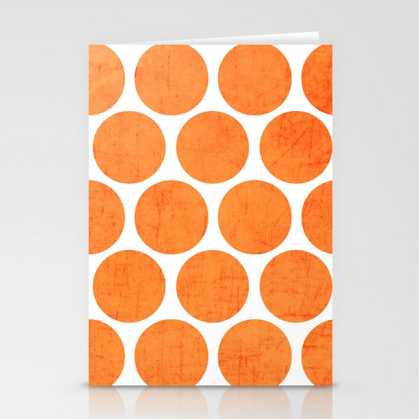 orange polka dots Stationery Card Gallery Image 1