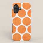 orange polka dots iPhone Case Gallery Image 1